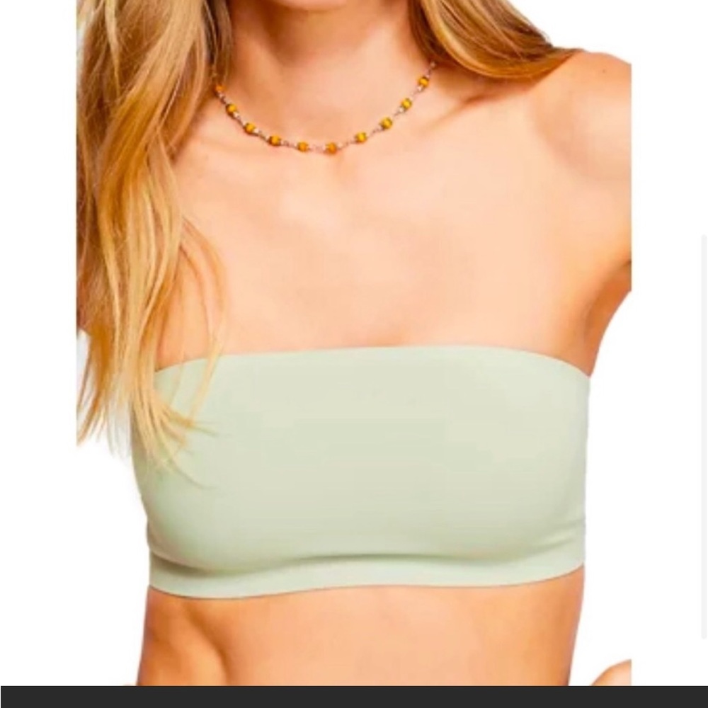 Free People Nina Bandeau  NWT Light Green - Picture 2 of 7